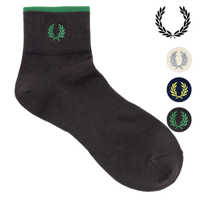 【最大100%ポイントバック】FRED PERRY フレッドペリー メンズ シングルティップドショートソックス [F20009 SS26Q2] SINGLE TIPPED SHORT SOCKS 靴下 アンクルソックス 【メール便可】 正規取扱店