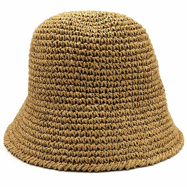 樂天商城 - 【最大100%ポイントバック】ニューエラ キャップ NEW ERA CAP バケットハット ペーパークロッシェハット [14744760 SS26] BUCKET01 SB PAPER メンズ・レディース ユニセックス 帽子 クロシェ編み 折り畳み可能 ベージュ 正規取扱店