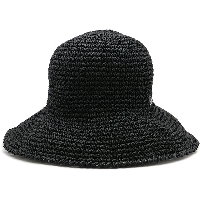 樂天商城 - 【最大100%ポイントバック】ニューエラ キャップ NEW ERA CAP アドベンチャーハット ペーパークロッシェハット [14744801 SS26] ADVENTURE WB PAPER メンズ・レディース ユニセックス 帽子 クロシェ編み 折り畳み可能 ブラック 正規取扱店