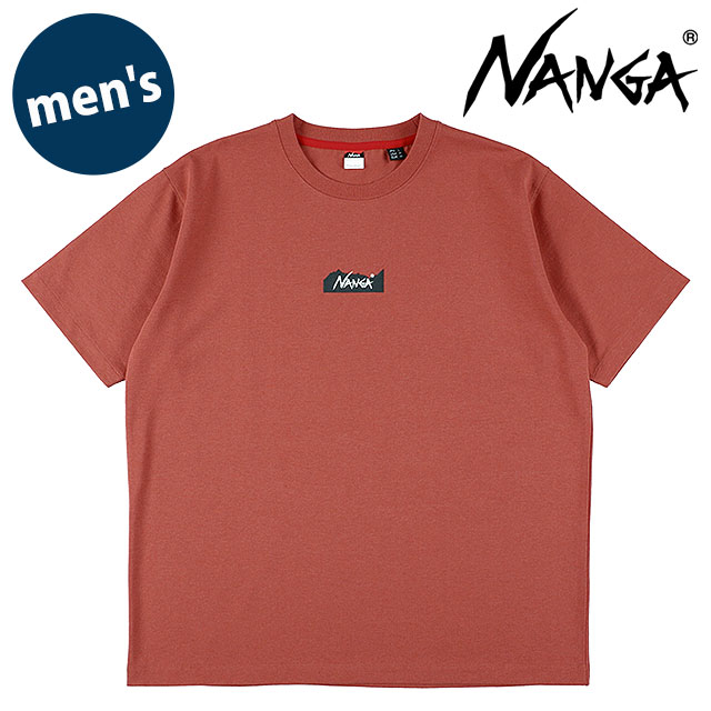 樂天商城 - NANGA ナンガ メンズ エコハイブリッド マウンテンロゴ Tシャツ [NW2211-1G208 SS26] ECO HYBRID MT LOGO TEE トップス 半袖 アウトドア レッド RED2（T.RED） 【メール便可】 正規取扱店