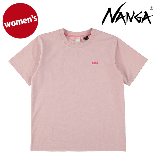 樂天商城 - NANGA ナンガ レディース エコハイブリッド ボックスロゴ エンブロイダリーTシャツ ウィメンズ [N2611-1M062B SS26] ECO HYBRID BOX LOGO EMBROIDERY TEE W トップス 半袖 アウトドア ピンク PNK 【メール便可】 正規取扱店