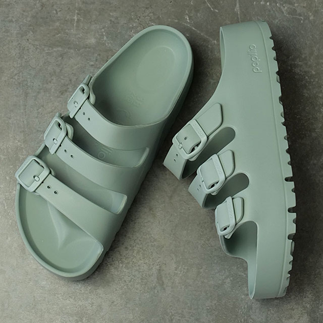 樂天商城 - BIRKENSTOCK ビルケンシュトック サンダル レディース フロリダ III EVA フレックス プラットフォーム [1031213 SS26] FLORIDA III EVA FLEX PLATFORM 靴 厚底 コンフォートサンダル ブルー PURE-SAGE | EVA 正規取扱店