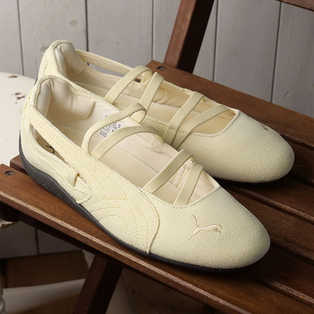 樂天商城 - 【最大100%ポイントバック】プーマ PUMA スニーカー レディース スピードキャット バレエ SD ウィメンズ [401287-15 SS26Q2] SPEEDCAT BALLET SD WNS 靴 薄底 バレエシューズ ベージュ Creamy-Vanilla 正規取扱店