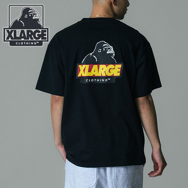 樂天商城 - 【最大100%ポイントバック】エクストララージ XLARGE メンズ スランテッドOG ショートスリーブTシャツ [101262011039 SU26] SLANTED OG S/S TEE トップス 半袖 クルーネック 黒 BLACK 【メール便可】 正規取扱店