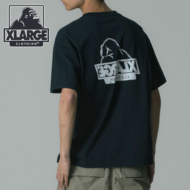 樂天商城 - 【最大100%ポイントバック】エクストララージ XLARGE メンズ バックサイドOG ショートスリーブTシャツ [101262011040 SU26] BACKSIDE OG S/S TEE トップス 半袖 クルーネック 黒 BLACK 【メール便可】 正規取扱店