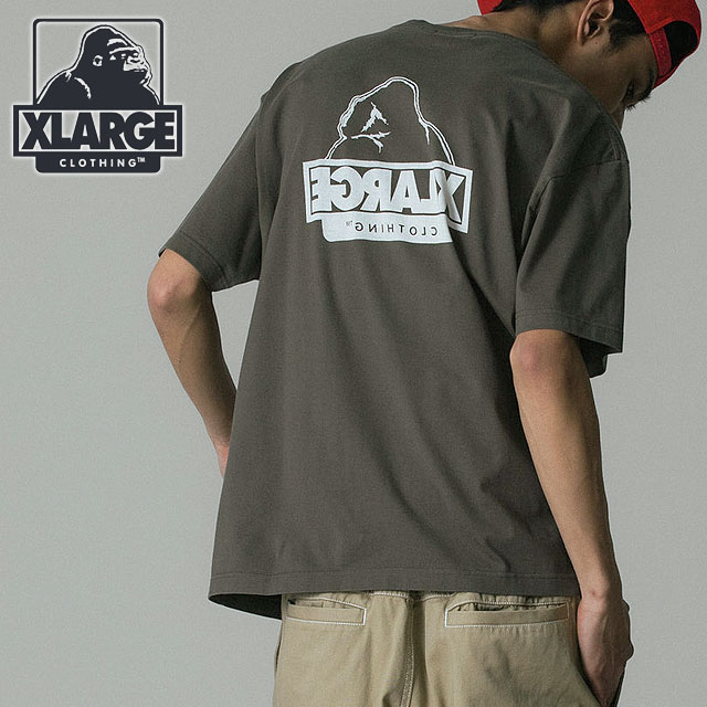 樂天商城 - 【最大100%ポイントバック】エクストララージ XLARGE メンズ バックサイドOG ショートスリーブTシャツ [101262011040 SU26] BACKSIDE OG S/S TEE トップス 半袖 クルーネック ブラウン BROWN 【メール便可】 正規取扱店
