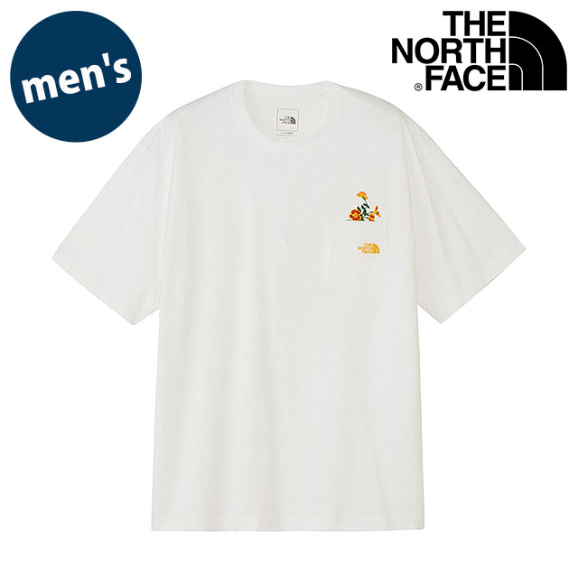 樂天商城 - THE NORTH FACE ザ・ノース・フェイス Tシャツ メンズ ショートスリーブフラッシュドライフラワーロゴティー [NT32638-W SS26] S/S FD Flower Logo Tee ユニセックス トップス 半袖 吸水速乾 ポケットTee 白 ホワイト 【メール便可】 正規取扱店
