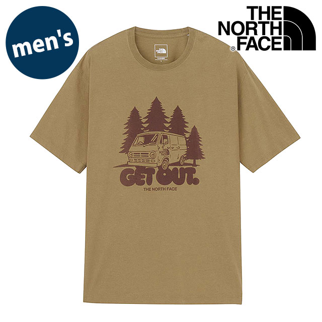 樂天商城 - 【最大100%ポイントバック】THE NORTH FACE ザ・ノース・フェイス Tシャツ メンズ ショートスリーブゲットアウトティー [NT32642-CK SS26] S/S Get Out Tee ユニセックス トップス 半袖 吸水速乾 ヴィンテージ加工 ベージュ クラシックカーキ 【メール便可】 正規取扱店