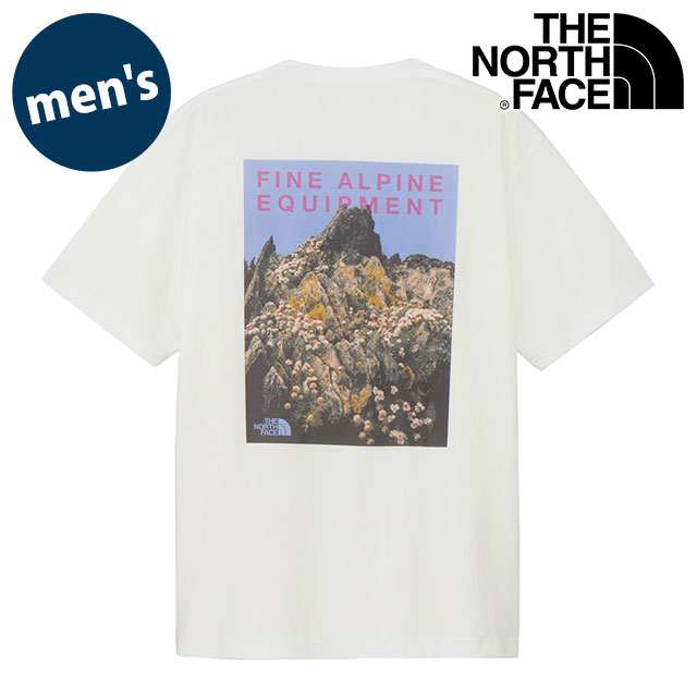 樂天商城 - THE NORTH FACE ザ・ノース・フェイス Tシャツ メンズ ショートスリーブマウンテンフラワーティー [NT32650-W SS26] S/S Mountain Flower Tee ユニセックス トップス 半袖 吸水速乾 バックプリント 白 ホワイト 【メール便可】 正規取扱店