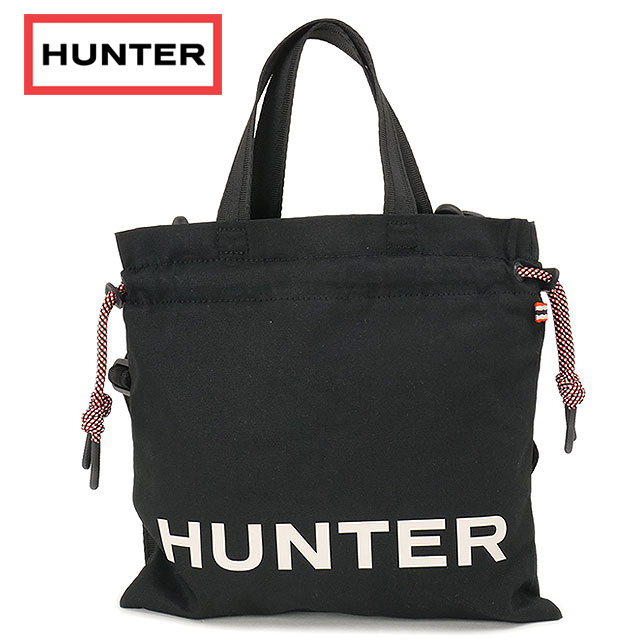 樂天商城 - 【最大100%ポイントバック】HUNTER ハンター イージー キャンバス ドローストリング ミニトートバッグ [UBT7128CAA SS26] EASY CANVAS DRAWSTRING MINI TOTE メンズ・レディース ユニセックス トートバッグ 撥水キャンバス おしゃれ ブラック BLACK 正規取扱店