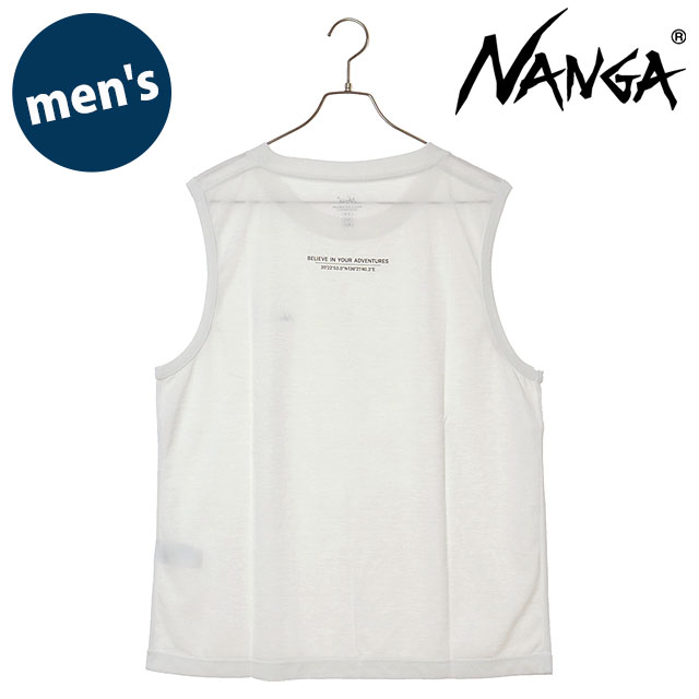 Rakuten - 【最大100%ポイントバック】NANGA ナンガ メンズ ドライミックス タンクトップ [N2610-1O146A SS26] DRY MIX TANK TOP トップス インナー ノースリーブ アウトドア 白 WHT 【メール便可】 正規取扱店