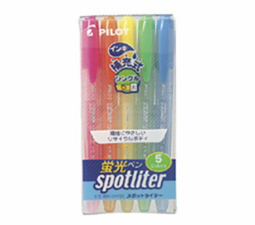 パイロット/PILOT 蛍光ペンスポットライター 5色セット SGR-40SL-5C