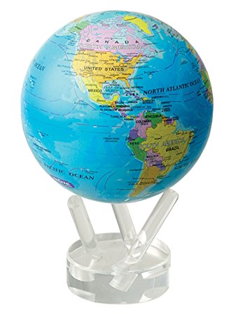 MOVA Globe ムーバグローブ11cm 半永久的にゆっくり 回り続ける不思議な地球儀 Blue w/Political Map/MG45BOE