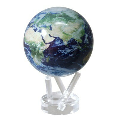 MOVA Globe ムーバグローブ11cm 半永久的にゆっくり 回り続ける不思議な地球儀 Satellite View W/Cloud/MG45STEC