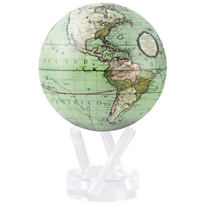 楽天商芸文具楽天市場店ムーバグローブ 地球儀 4.5インチ Cassini Terrestrial in Green インテリア 置物 MOVA Globe MG45GCT