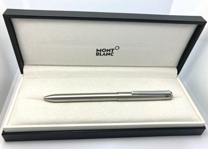 楽天商芸文具楽天市場店SALE！★貴重！1970's MONTBLANC /モンブランNo.2722 4-Color 4色ボールペン！ステンレスヘアライン！★