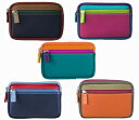 マイウォリット/mywalit ダブルジップパース/Small Leather Double Zip Purse 2室のジッパーポケットに小物を分けて収納できる...