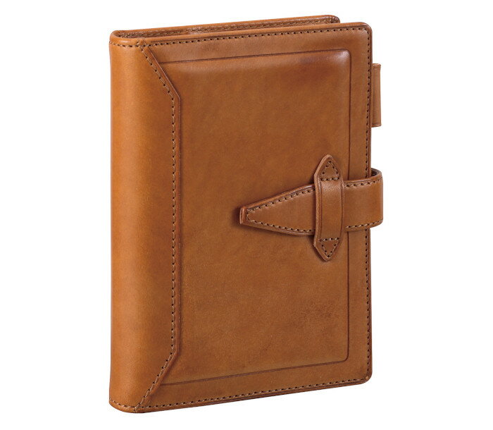 ダ・ヴィンチグランデ システム手帳(Davinci) ロロマクラシック/ヌメ革(牛革) ポケットサイズ ブラウン/リング内径14mm DP3015C ブラウン