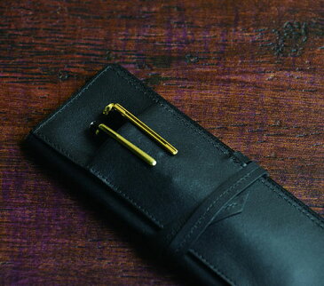 トトノエ(TOTONOE) Pen Case 3pockets, Leather 上質な革で作ったシックなペンケース TPC0003-BKL