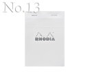 ubN fBA zCg No.13 mIŃX^CbVȃ BLOC RHODIA WHITE No.13 yRCPzcf13201