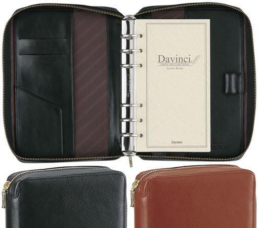 ダ・ヴィンチシステム手帳(Davinci) スーパーロイスレザー(2014年リニューアル)/(牛革) 聖書・ラウンドファスナータイプ/リング内径24mm DB3...