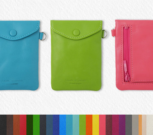 ノワール キーコインパスポーチ 小銭入れ付きのパスケース スリップオン NSL-3402