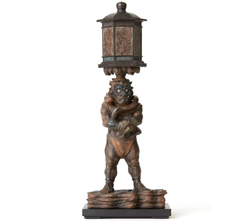 送料無料 TanaCOCORO[掌] 竜燈鬼 20センチサイズに凝縮された本物志向のクオリティ 飾れる仏像〈イSム〉（いすむ）（MORITA） tc3508