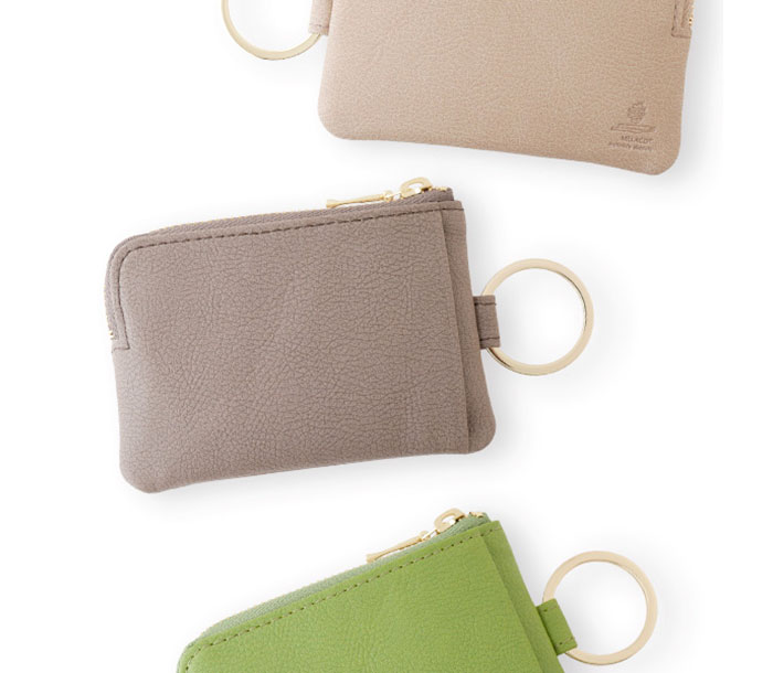 スリップオン MC キーポーチ mini メラコシリーズ(人工皮革)全5色 MCR-2201