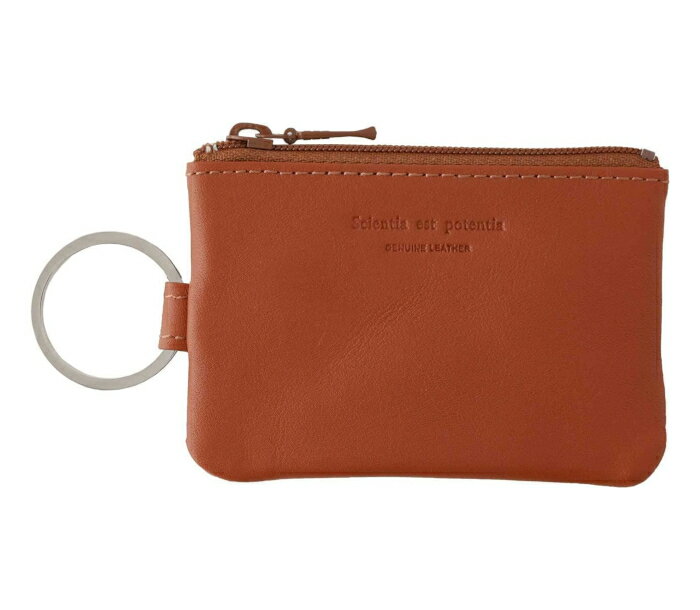 スリップオン ノワールキーポーチmini 革 キャメル　 暮らしに役立つ多機能ミニポーチ NSL-1803CML