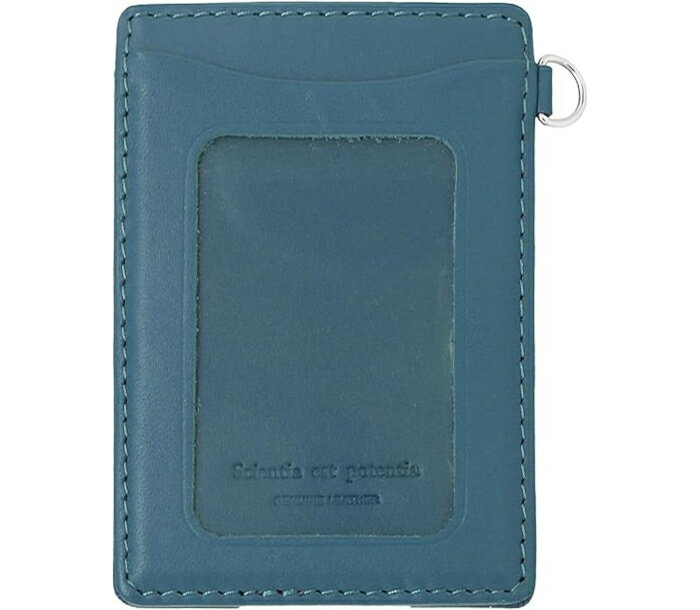 スリップオン　ノワール 単パスケース 2枚ひと組で生活がスマートになる両面ポケットのパスケース　ダークブルー　NSL-1801DBL