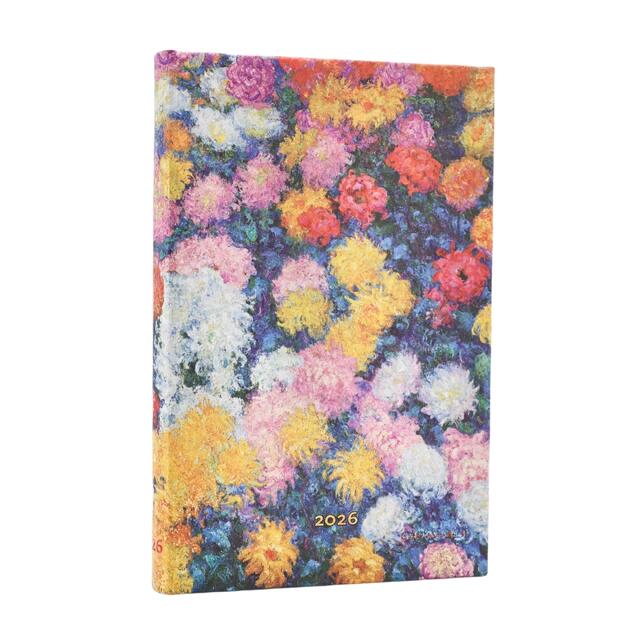 ペーパーブランクス(Paperblanks)2026 年度版ダイアリー ハードカバー ミニ モネ 菊の花 DJ1205-5