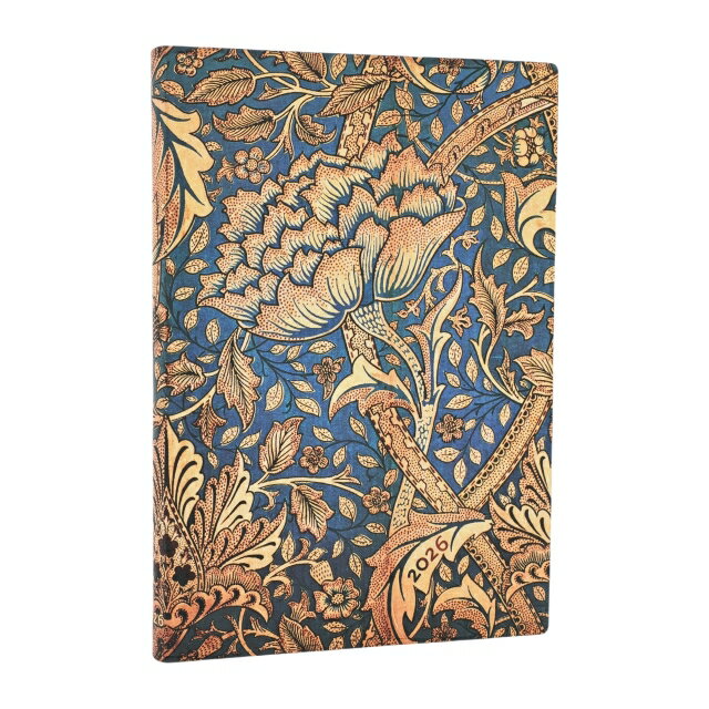 ペーパーブランクス(Paperblanks)2026 年度版ダイアリー ソフトカバー ミディ モリスのウィンドラッシュ FJ1223-9