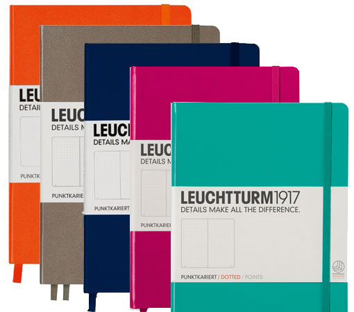 Leuchtturm1917（ロイヒトトゥルム） ドット罫orスクエアorラインのノートブック限定カラー ミディアムサイズ HD1327