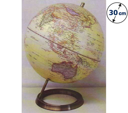 ケイ・コーポレイションの地球儀 球径20cmの2色展開 AWインテリア地球儀（L） （メール便での配送はで..