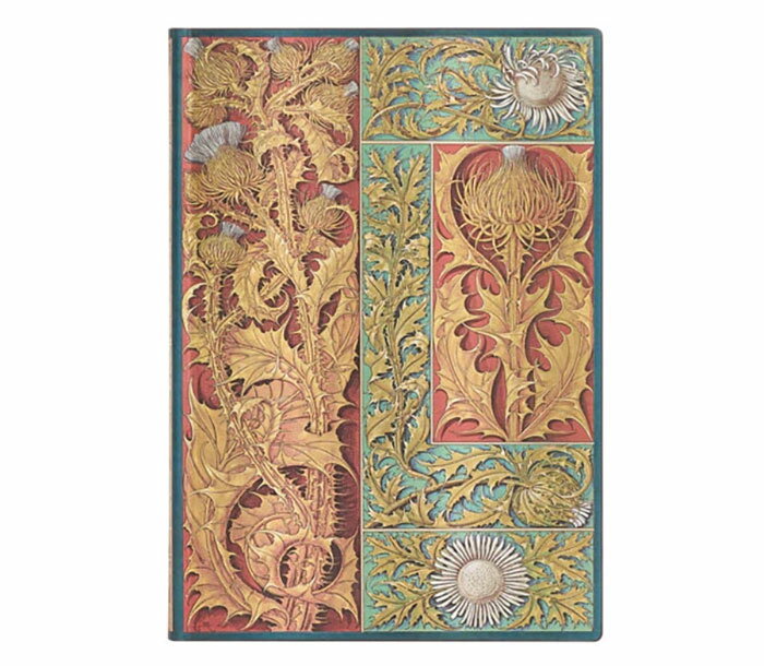 Paperblanks / ペーパーブランクス ノート ソフトカバー Flexis 野生のアザミ ミディ B6 罫線 FB9408-1