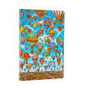 Paperblanks / ペーパーブランクス ノート ソフトカバー Flexis 気球の空「迷路探偵ピエール」 ミニ A6 罫線 FB9912-3