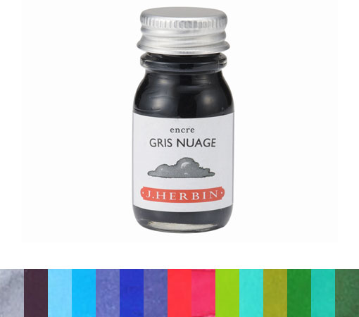 トラディショナルインクミニ 10ml/リストA（新色5色＋前半15色） 定番インクをミニサイズで エルバン(Herbin) hb115**