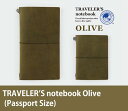 gx[Ym[g I[uipX|[gTCYj / TRAVELERfS notebook Olive (Passport Size) 15343006