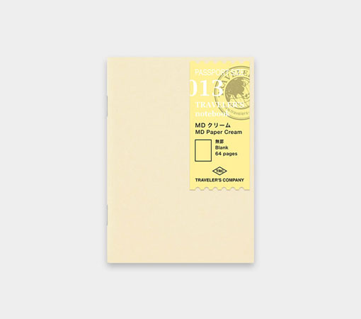 トラベラーズノート パスポートサイズ リフィル MDクリーム (14404006)【3冊セット】