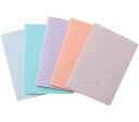 クレールフォンテーヌ カバーブック パステル バイカラー 横罫 15.5x21.5cm 全5色 5冊セットClairfontaine cf961772~9