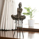 女性 ブロンズ像 『 脚を組む 乙女 』 彫刻家 林良慶 美人 銅像 エロティシズム 官能 通販 販売 プレゼント その1