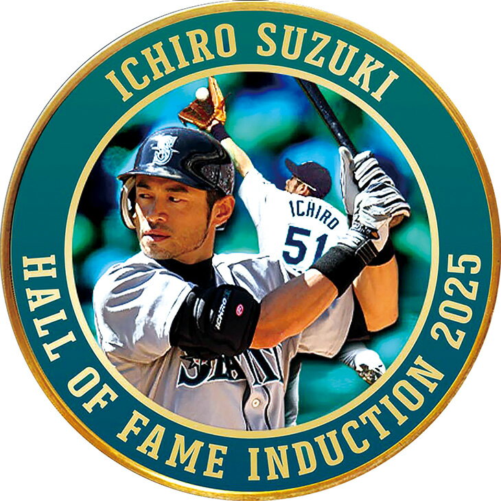 イチロー殿堂入り記念純金メダル 純金 46.6g 直径39mm プレゼント ギフト お祝い 通販 販売