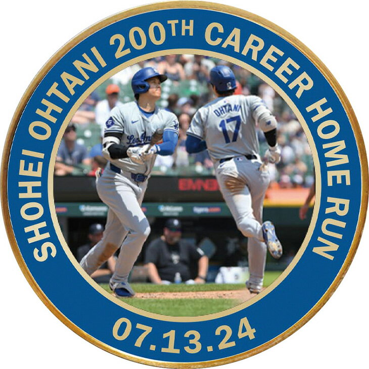 『大谷翔平MLB通算200号ホームラン記念純金メダル』 純金 46.6g 直径39mm プレゼント ギフト お祝い 通販 販売