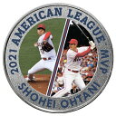 メジャーリーグ公認 大谷翔平 「 アメリカンリーグ MVP 受賞 二刀流 記念メダル 」 純銀 31.1g 直径39mm プレゼント ギフト お祝い 通販 販売