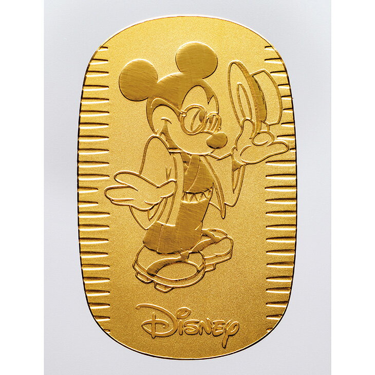 Disney監修『レトロモダン ミッキー』純金小判20g 保証書付き 専用ボックス入り 通販 販売 プレゼント ギフト お祝い 昭和 大正 大正ロマン 昭和レト...