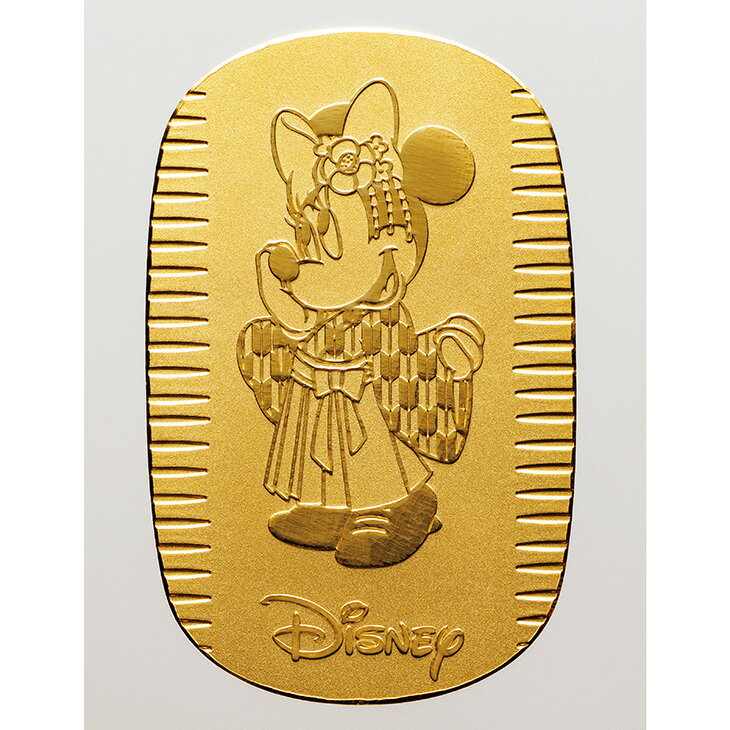 Disney監修『レトロモダン ミニー』純金小判20g 保証書付き 専用ボックス入り 通販 販売 プレゼント ギフト お祝い 昭和 大正 大正ロマン 昭和レトロ...