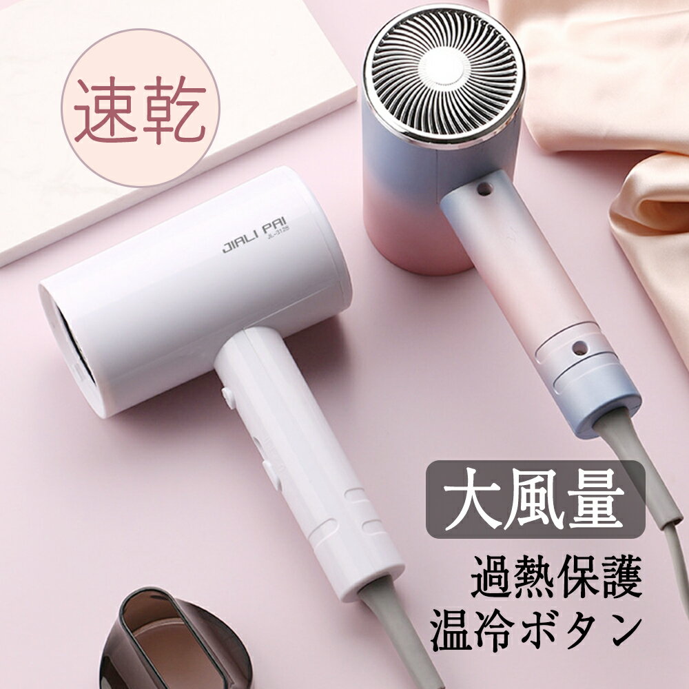 【月間優良ショップ受賞】ドライヤー 大風量 3段階風速 冷熱風 マイナスイオン ヘアードライヤー 速乾 マイナスイオンドライヤー ドライアー 軽量 コンパクト ...