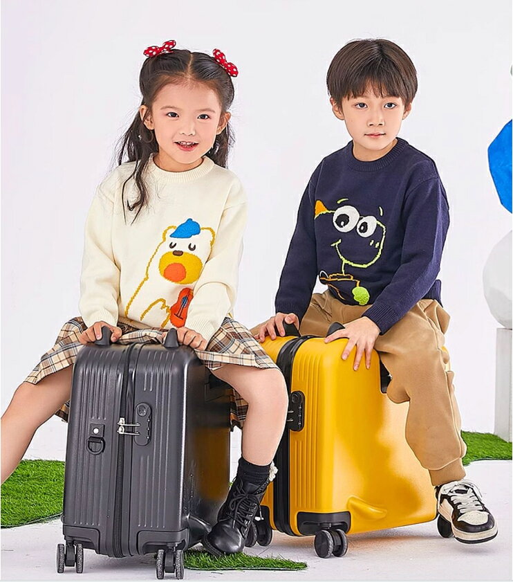昇吾ショップの子供乗れるスーツケース 折りたたみ 子供が乗れる キャリー ケース スーツケース mサイズ 軽量 ストッパー キャリーケース 子供 乗れるスーツケース 大容量 キャリーバッグ キッズキャリー 子供用キャリーケース 入園祝い｜アングル2