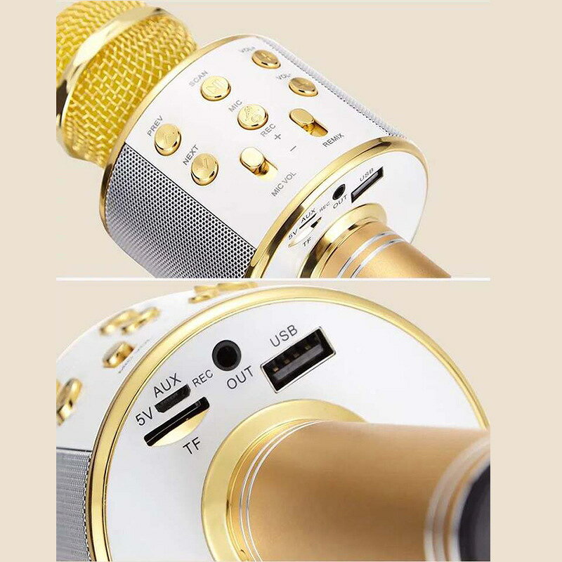 昇吾ショップのカラオケマイク ワイヤレスマイク Bluetoothマイク おもちゃマイク スピーカー付き 高音質 USB充電 録音 ボーカルカット エコー 子供 クリスマス 誕生日 パーティー プレゼント｜アングル2