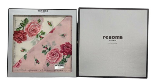 未使用 レノマ ハンカチ 2枚セット 箱付き ばら バラ 薔薇 ピンク ホワイト レディース renoma 【中古】 未使用 レノマ ハンカチ 2枚セット 箱付き ばら バラ 薔薇 ピンク ホワイト レディース renoma 【中古】
